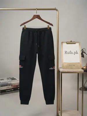 Ellesse Kids Premium Black Cargo Trouser – Casual Daily Wear for Boys